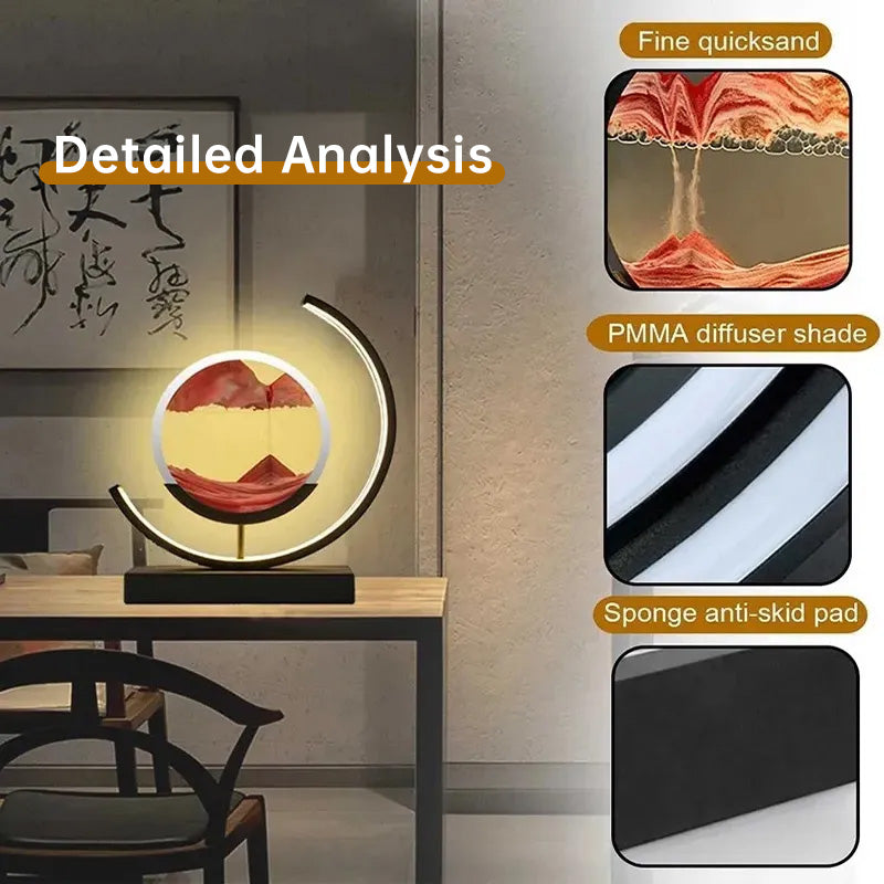 LED Flowing Sand Painting Lamp